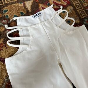 I.AM.GIA White Strappy Women's White Pants